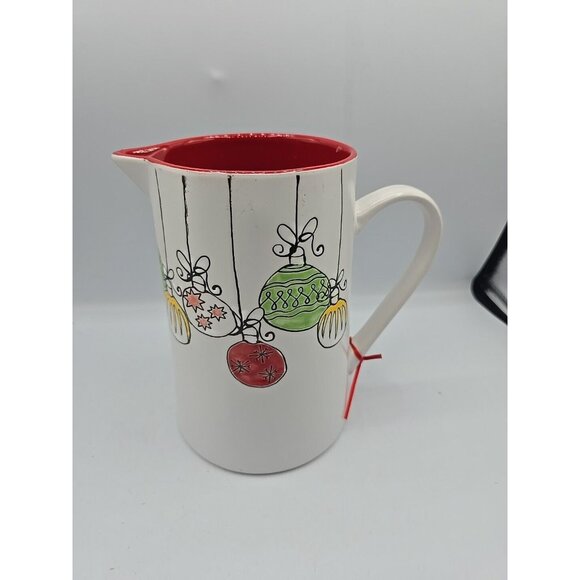Spectrum Designz Ceramic Pitcher Christmas Ornaments Paint Stoneware 52 oz. New - Picture 7 of 9